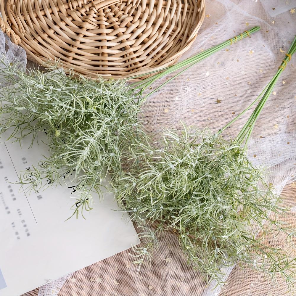 18pcs Faux Rosemary Plants - Artificial Green Shrub Plants for Farmhouse, Garden, Porch, Patio, and Wedding Decorations, Perfect for Reunion Occasions