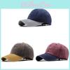 Waterwash Vintage Cotton Baseball Cap With Curved Brim For Outdoor Travel And Casual Wear