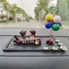 Anime Couples Action Figure Car Decoration Cartoon Couples Model Car Ornament Dashboard Figurine