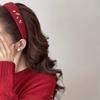 Lucky Red Hairband for Women New Year Aesthetic Headpiece Festive Hair Accessory for Party Gift