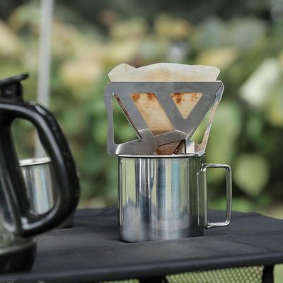 Reusable Foldable Stainless Steel Coffee Filter Holder Pour Over Coffees Drip Mesh Coffee Tea Filter Basket Tools
