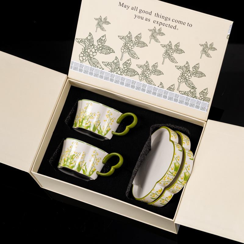 Housewarming Gifts Coffee Cup Set Gift Box Packaging Opening Event Anniversary Company Gifts Souvenir Water Cup 260ML