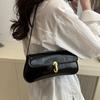 PU Vintage Underarm Bag Flap Decor Handbag New Tote Bag  Party