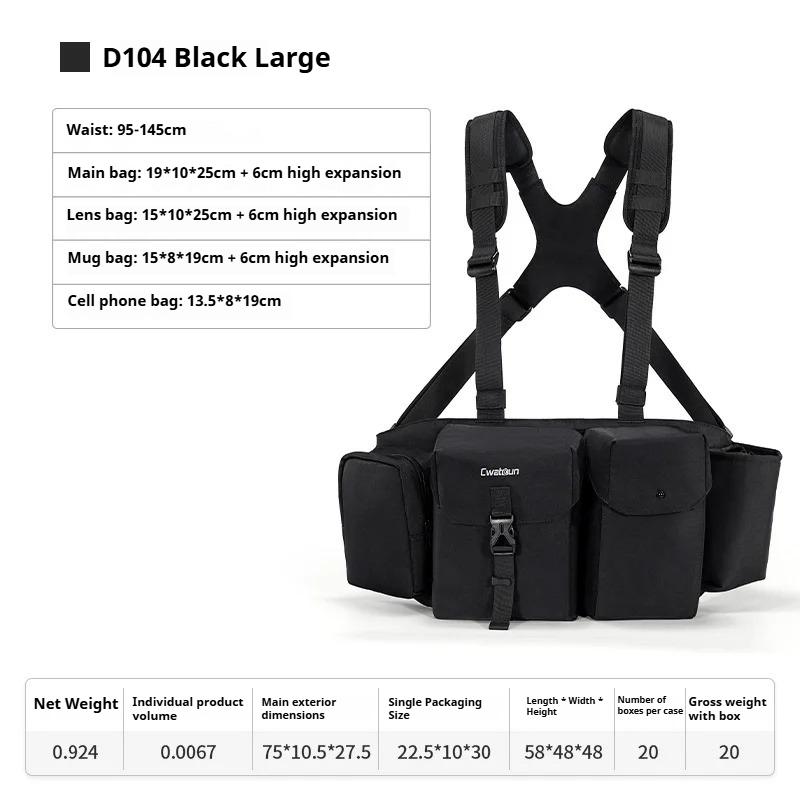 Multifunctional Camera Bag Tactical Camera Fanny Bag Portable Photo Bag Waist Packs Suitable For R6