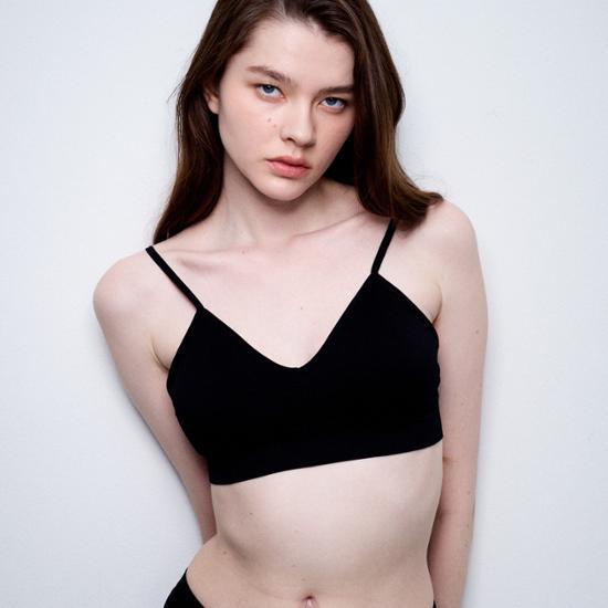 Бесшовный бюстгальтер-бралетт Horaho V-Fit No-Wire (5ЦВЕТОВ) Pale pink / ML — фото 4