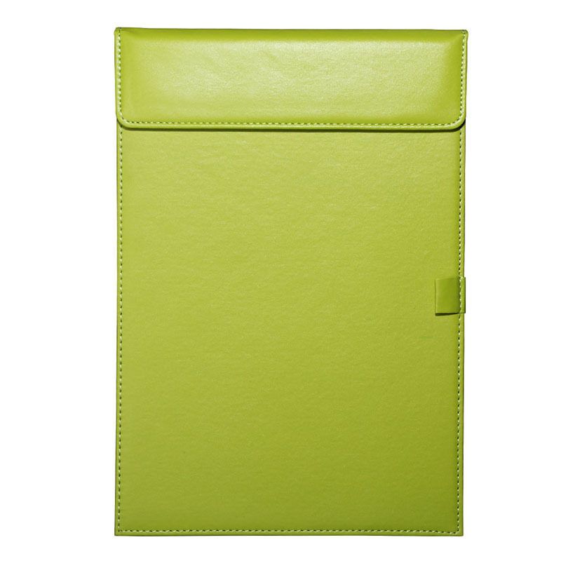 Leather Business Multifunction Writing Board Green((with Pen Clip)