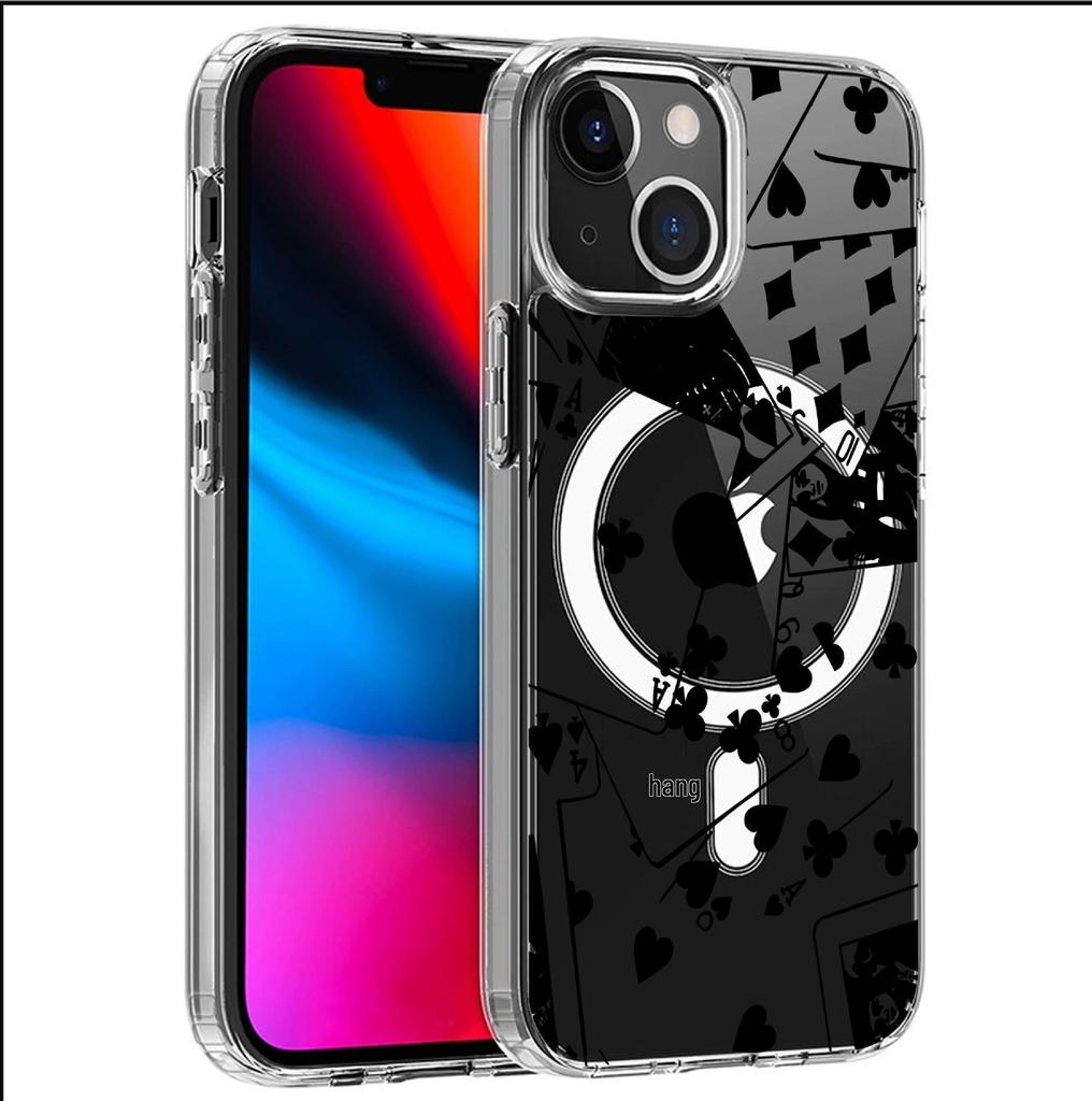 Magnetic Transparent Full Coverage Case for iPhone 15/16/17 Pro Max