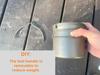 TOAKS Titanium Pot 1100ml with Bail Handle and Storage Bag POT-1100-BH [Genuine Japanese Product]