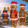 Gingerbread Man Inflatable Christmas Party Costume