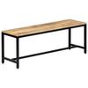 Day and Night - Day and Night Dining Bench Solid Raw Mango Wood 120 Cm