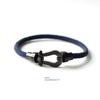 Original European and American Style Mechanical Horseshoe Buckle Hand-Woven Bracelet, Simple and Unique Couple Bracelet, Student Gift