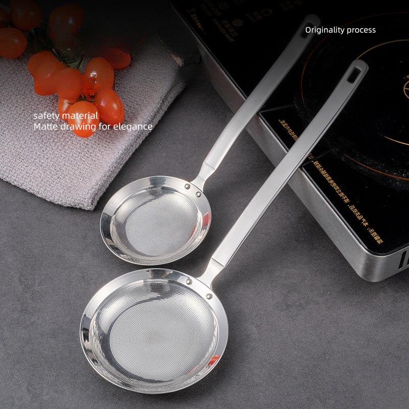 Nerezová filtrační lžíce HANYANG 304 Pěnová lžička na horký hrnec Lžíce pro domácnost Zahuštěné smažení na pěnovou lžičku