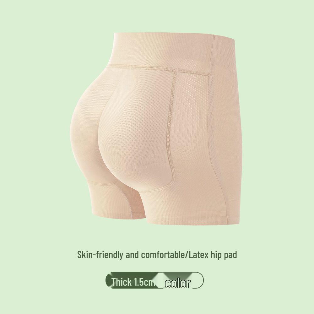 Seamless Butt Lifting Underwear: Women s Ultra-Thin Latex Pad Hip Enhancer, One-Piece Natural Style. XL