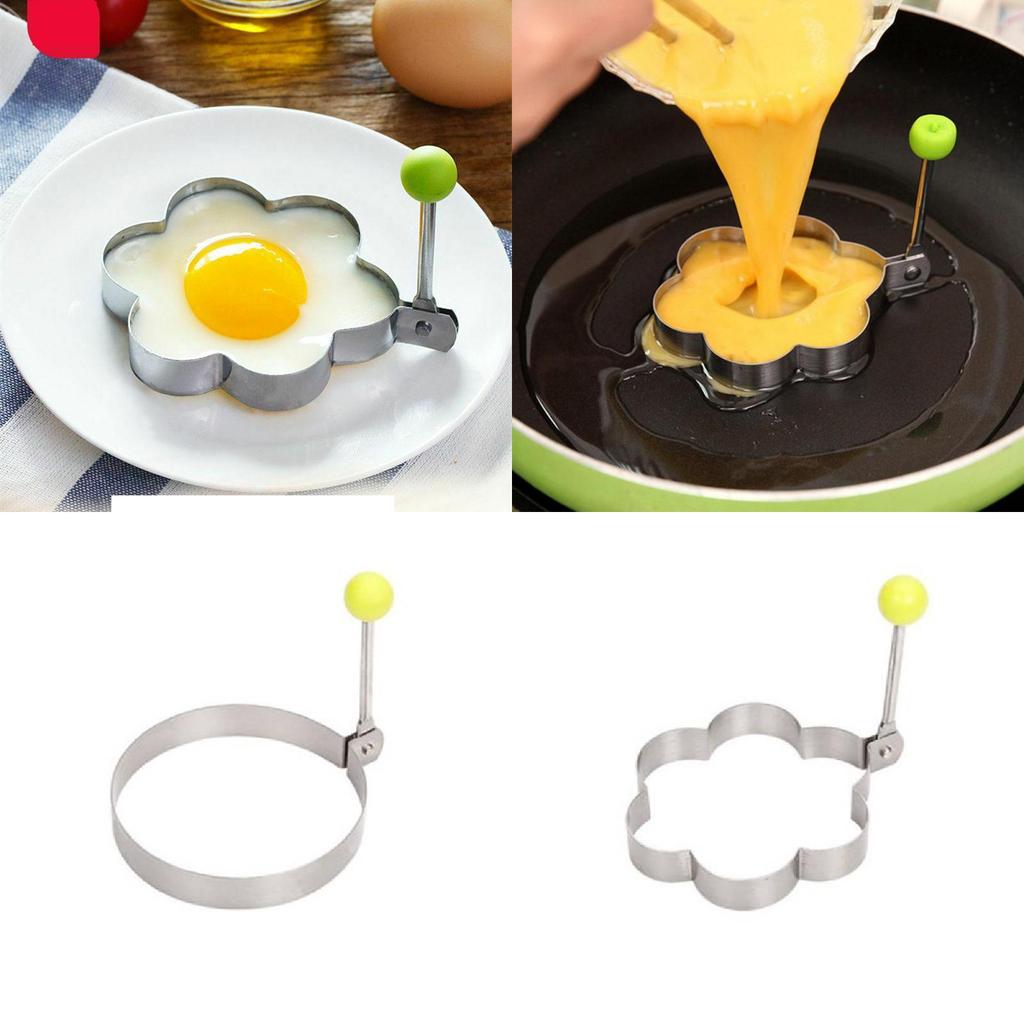 Round Egg Frying Mold Dishwasher Safe Stainless Steel Nonstick Ring For Perfect Sunny Side Up Eggs