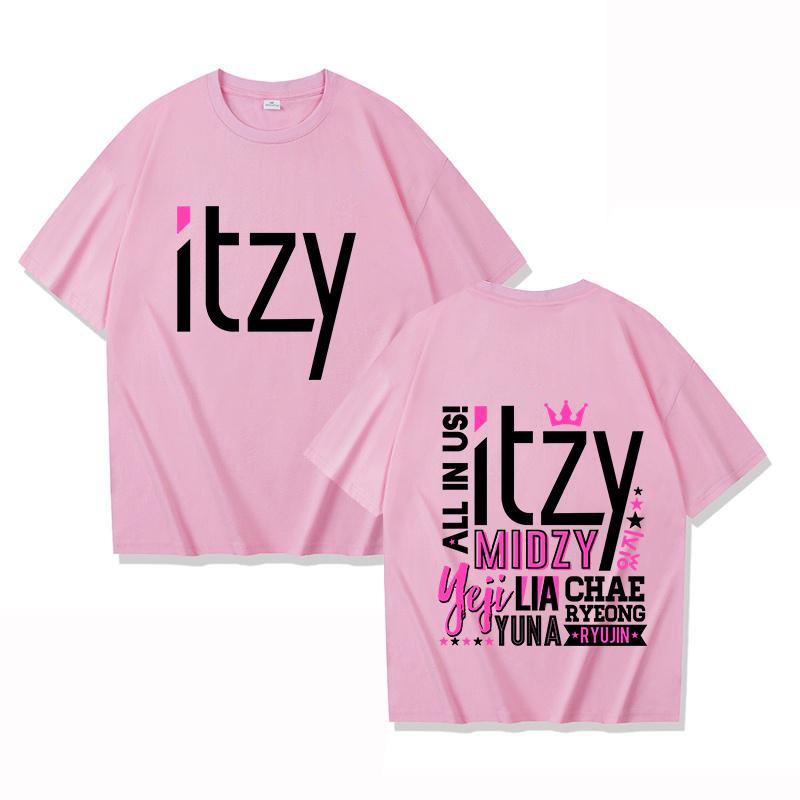 Neue Kpop Bedruckte T-Shirts Mode Damen Sommer T-Shirt Fans Lässig Kurzarm Rundhals Tops T-Shirts