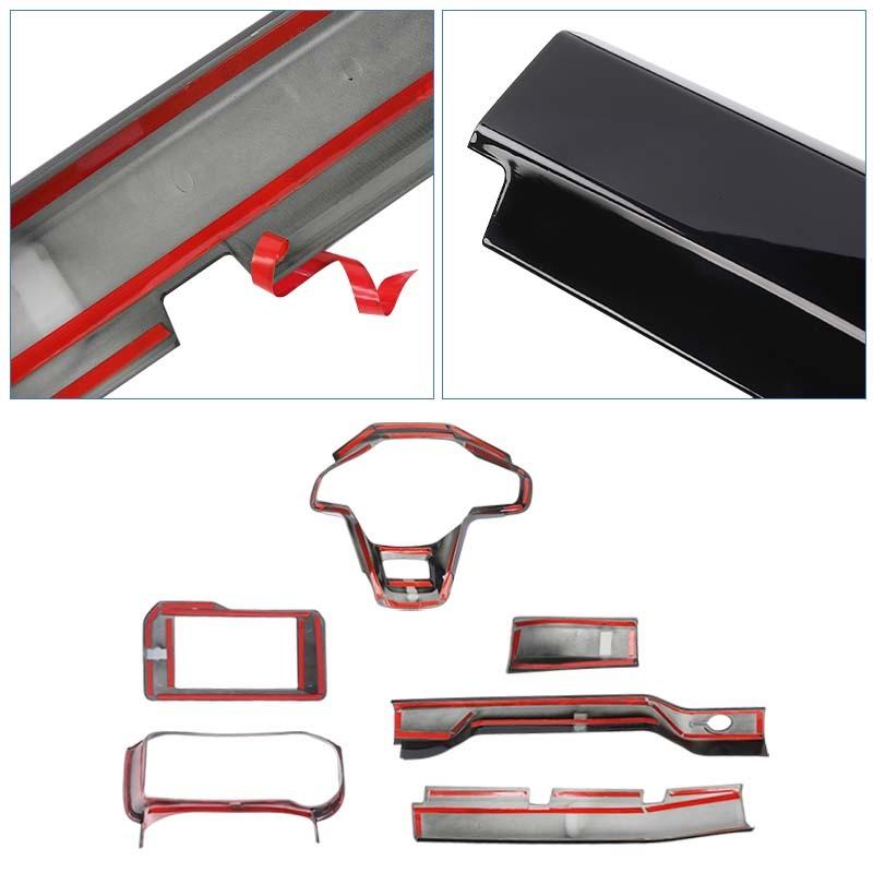 Center Console Trim Dashboard Steering Wheel Decoration Navigation Screen Protective Cover For Ford Bronco 2021 Up Car Interior Accessories