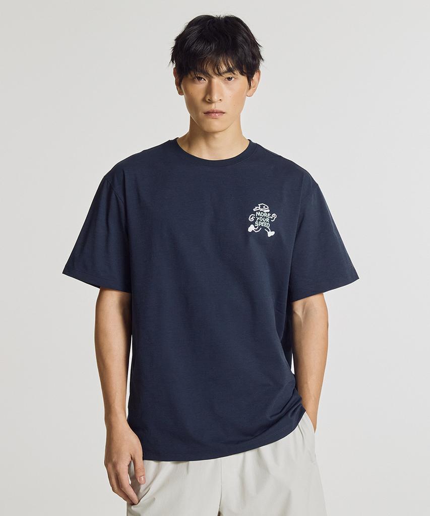 Nyuballanseu Nbneg35613 / Uni Frozen Pictogram Short Sleeve T-Shirt (Navy)