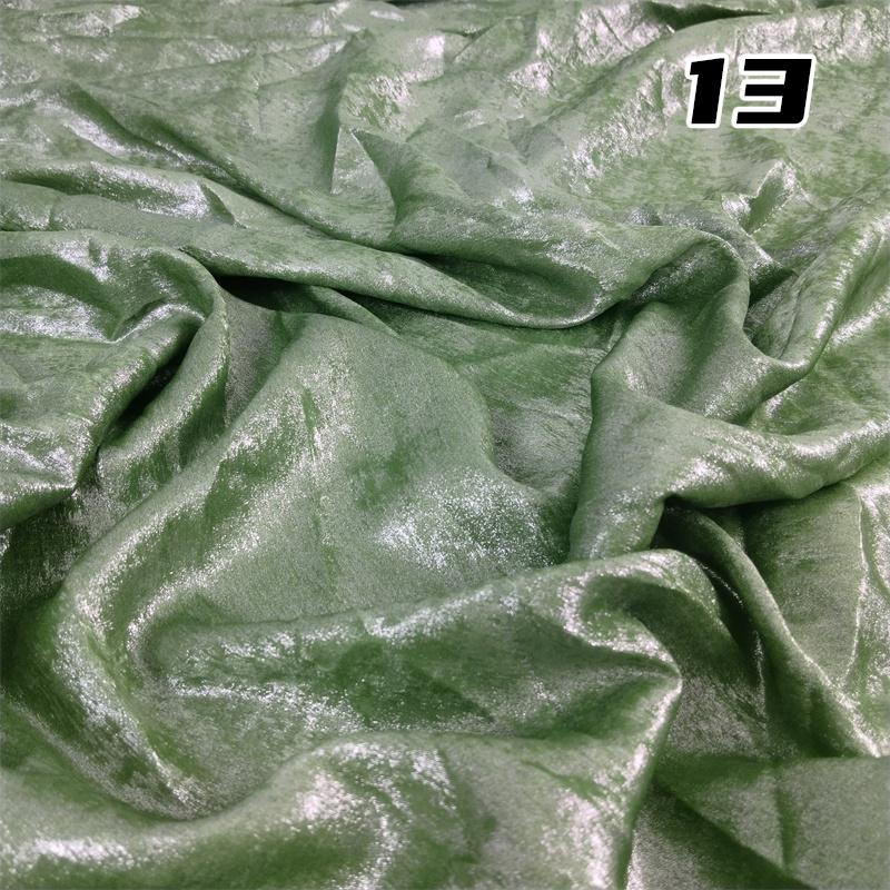 100*150cm Shiny Hot Stamping Stretch Luster Fabric For Diy Sewing Wedding Dress Hanfu Upholstery Sofa Curtain Background Cloth