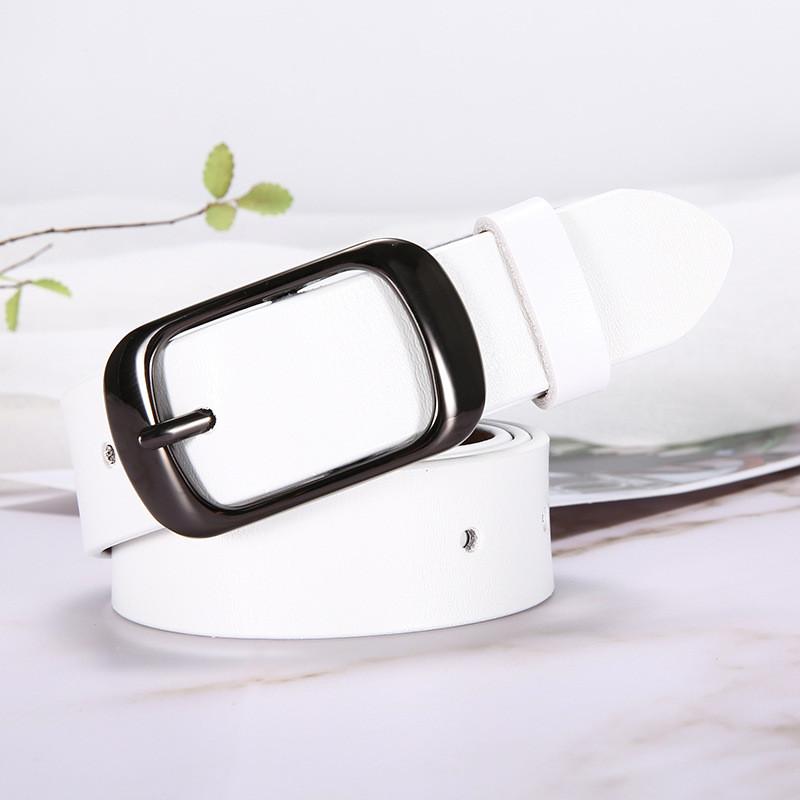 Genuine Leather Womens Belt With Alloy Buckle For Casual Fashion And Office Wear