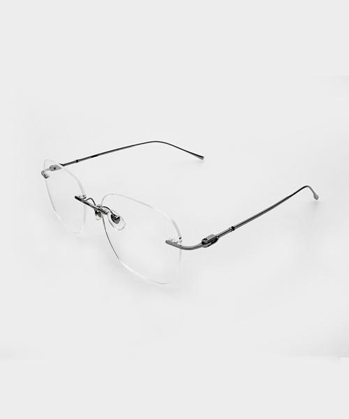 KOLEAT Titanium Geek Chic Transparent Blu-Ray Blocking Big Glass Glasses [Bstg] Men Ver.