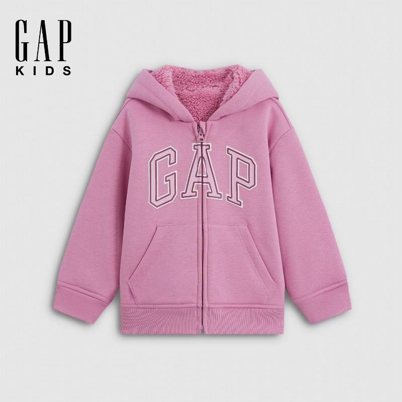 Gap Girls' Autumn Faux Shearling Hooded Sweatshirt