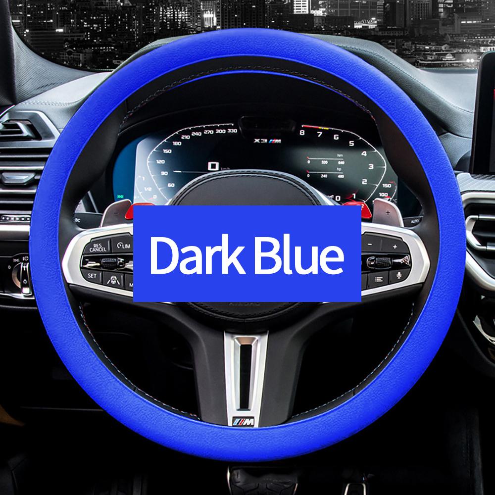 

Автомобильный летний универсальный силиконовый чехол на руль эластичный чехол для перчаток текстура мягкий многоцветный DIY аксессуары цветное украшение для автомобиля синий