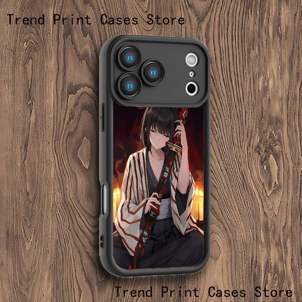 

L-Limbus C-Company Ryoshu Phone Case For iPhone 17,16,15,14,13,12,11,Pro,Max,Plus,X,XS,SE4,E,Mini Black Thickened border Case iPhone 12