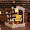 CUTEROOM Dollhouse Wooden DIY Miniature House Kit with LED Light and Dustproof Perfect for Decoration or As a Holiday or Birthday Gift for Adults and