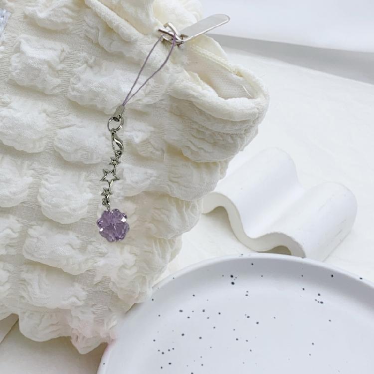 Elegant Crystal Clovers Phone Accessory Youthful Crystal Four Leaf Clovers Phone Hanging Charm Stylish Phone Charm Gift