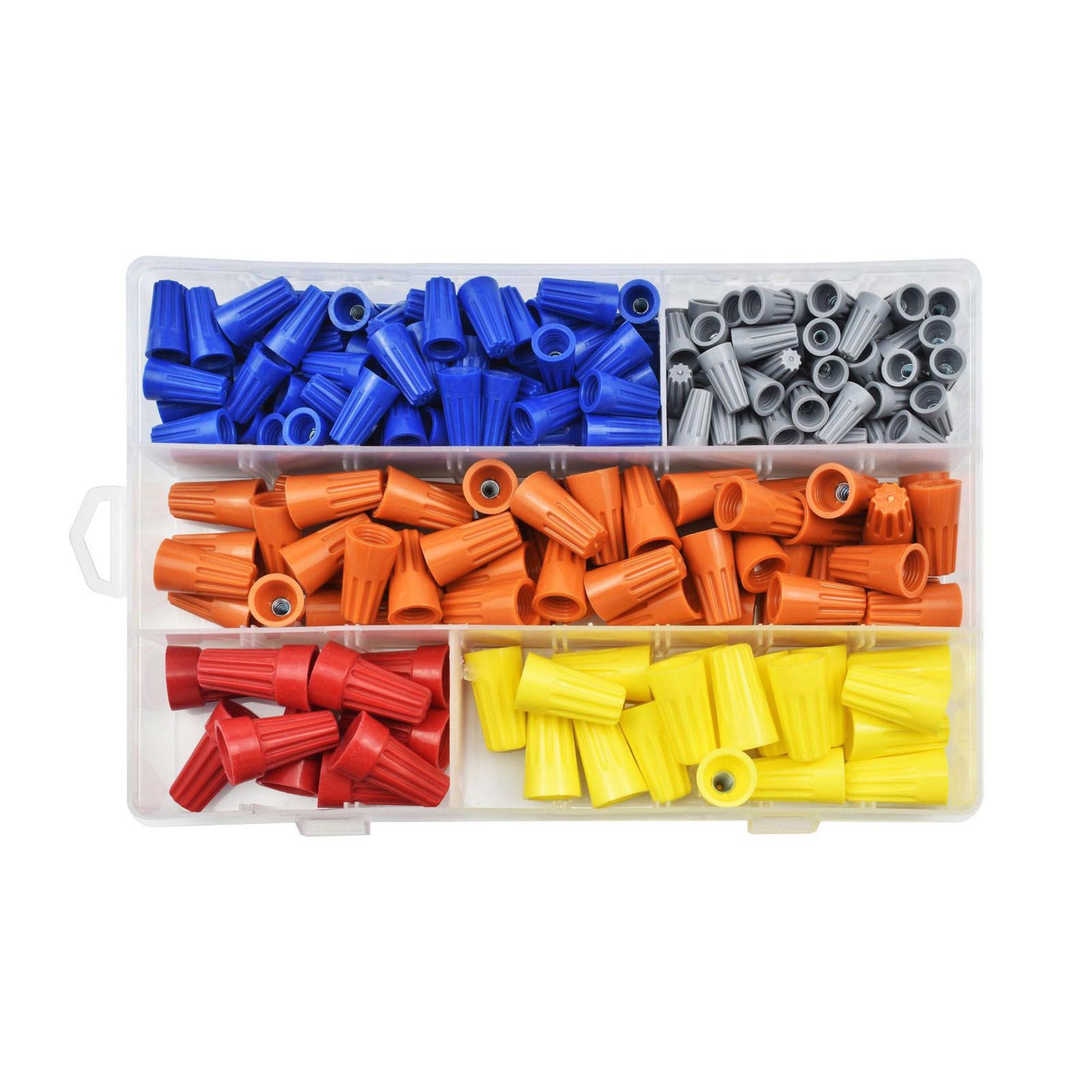 

220Pcs Electrical Wire Connectors Screw Terminals Insulating Insert Twist Wire Connectors Caps for Quick Connection