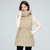 Autumn and winter down cotton vest women's medium and long vest vest vest vest vest vest vest vest cotton jacket warm cotton jacket new