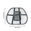 Car Seat Office Chair Massage Back Lumbar Support Mesh Ventilate Cushion Pad Black Mesh Back Lumbar Cushion For Car Driver