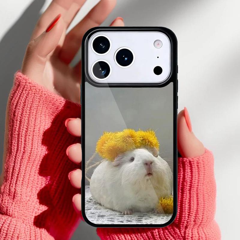 

Animal Guinea Pig Phone Case for iPhone 17 16 15 14 13 Pro Max Back Cover for 12 11 Pro Coque iPhone 15 Plus