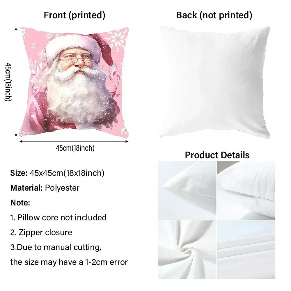 Blue and White Floral Pattern Home Decor Pillowcase Living Room Sofa Polyester Cushion Cover with Zipper