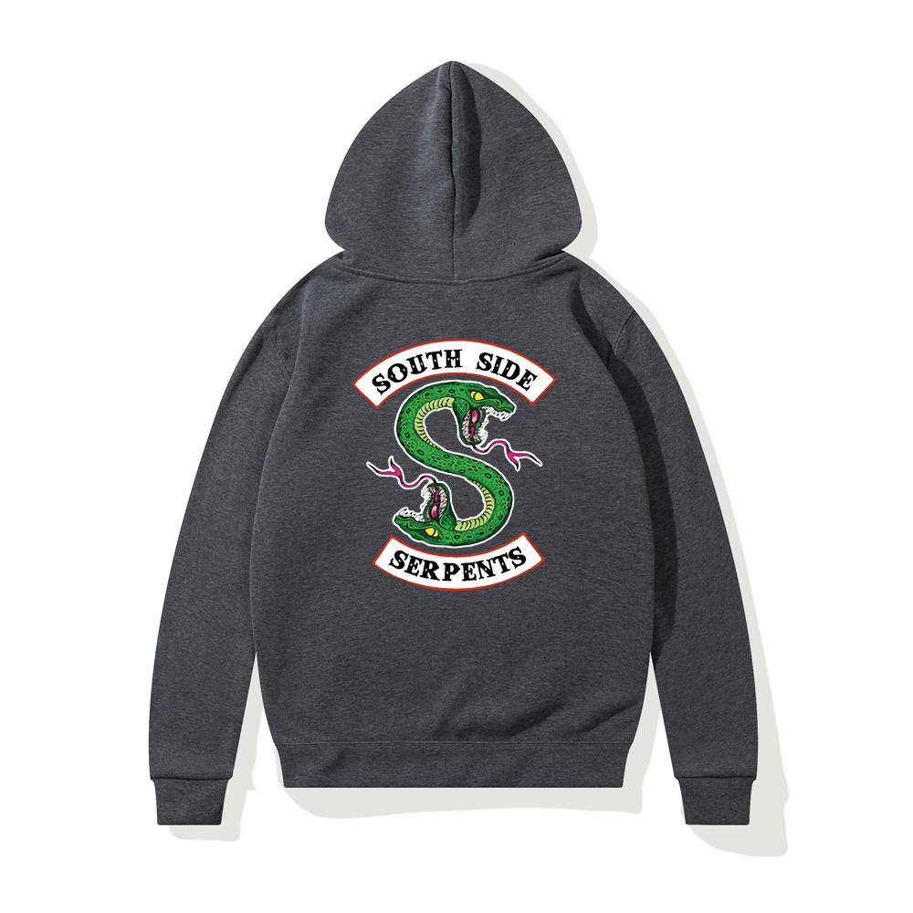 Hip Hop Riverdale South Side Serpents Women Hoodies Fleece Woman Harajuku Pullover Y2K Unisex Hoody Clothes Streetwear
