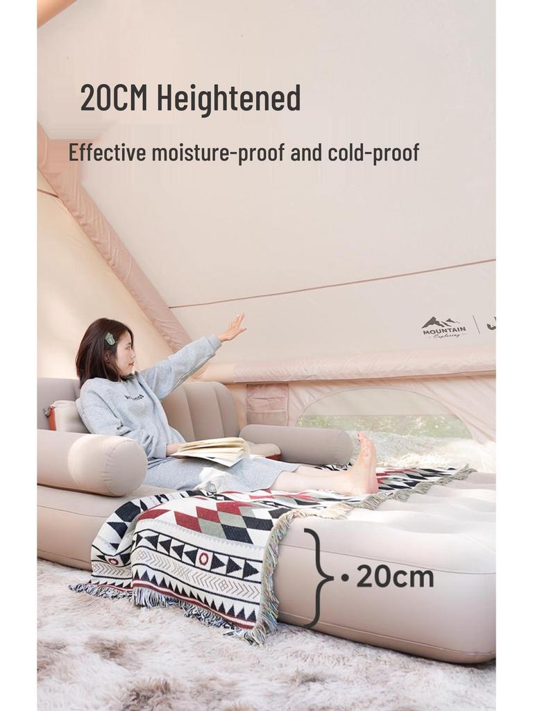 Inflatable Sofa & Bed: Portable Outdoor & Indoor Mat for Camping & Naps