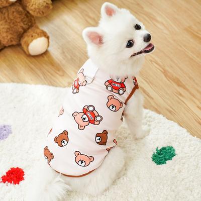 Autumn Wear Bear Cat Big Dog Autumn and Winter Dog Warm Pet Clothes Dog Vest Cat Vest Supplies