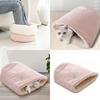 Plush Liners Cats Bucket Shape Bed for Winter Cold Weather Warm Cushion for Small Pet Sleep Bag Cats Cave House