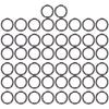 50Pcs Metal Rings 15x3mm Iron Material Sturdy   Multifunctional Exquisite O Rings Metal