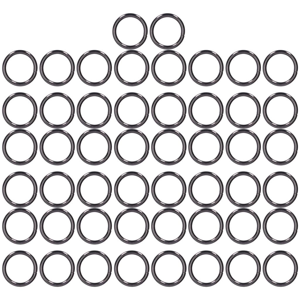 50Pcs Metal Rings 15x3mm Iron Material Sturdy   Multifunctional Exquisite O Rings Metal