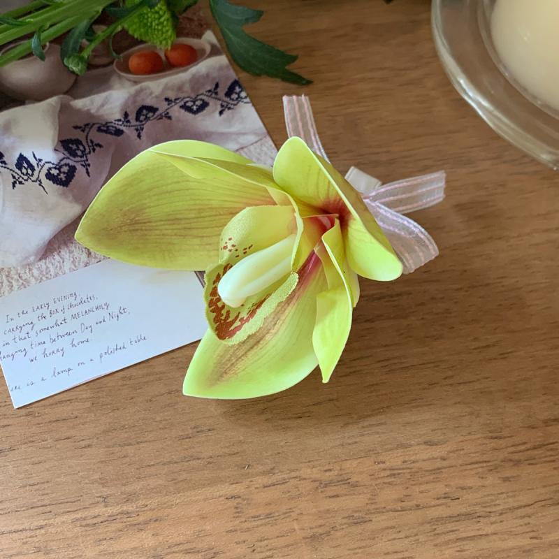 Neue Blumen Haarspangen für Damen Mode Leichter Luxus Seitenclips Französisch Elegant Temperament Kopfaccessoires