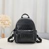 Rucsac Capacitate Mare Unisex Geantă Trendy Cap de Craniu Nituri Piele Moale Casual pentru Navetă