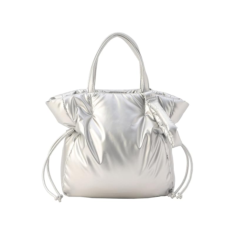

[Comciseism] (Monocomsa) with charm padded 2way tote 95-20BK06-205 F silver