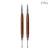 1/2/3Pcs Double-ended Nail Art Pen Carving/Painting Silicone Nail Art Brush Gel Polish Glue Adjusting Embossing
