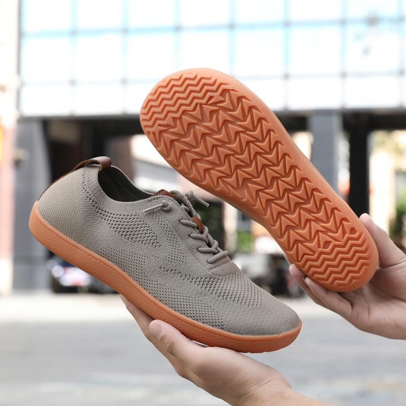 Fashion Summer Minimalist Men Shoes Soft Bottom Training Flat Bottom Mesh Wide Head Shoes Breathable Couple Casual Sneakers Tenis Homem