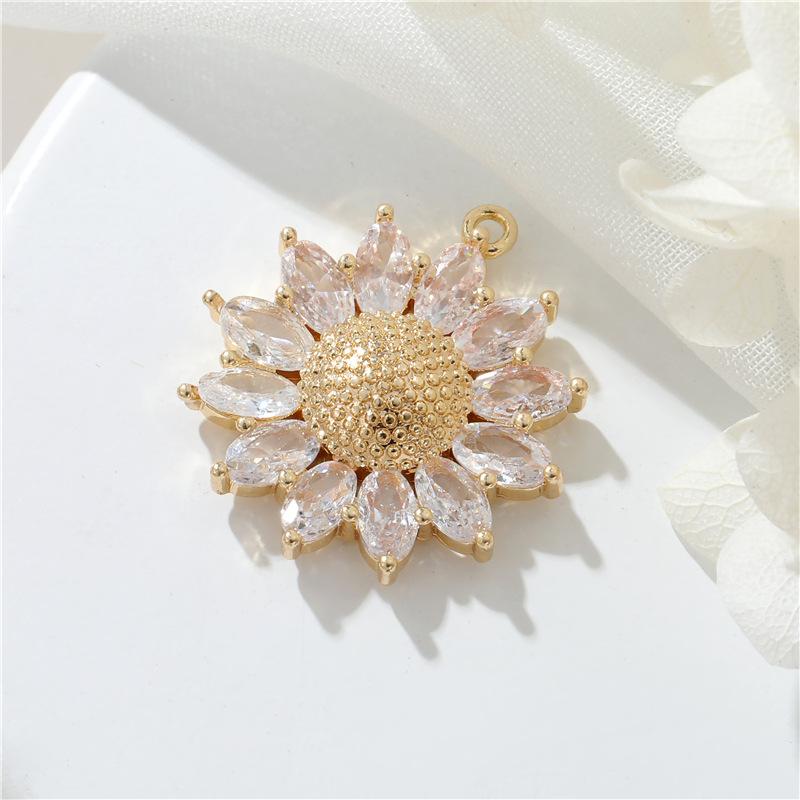 Mary Exaggerated gold-plated necklace with 14k gold butterfly pendant, crystal diy zircon single pendant, jewelry pure copper