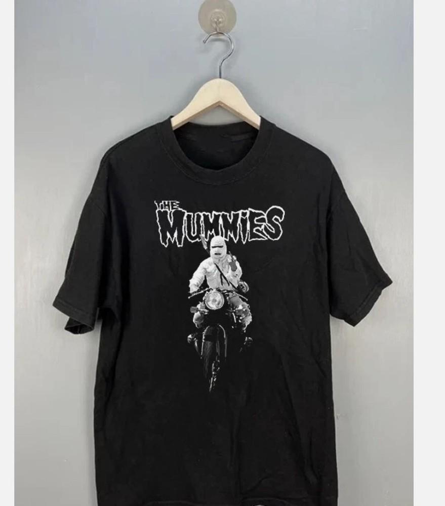 

The Mummies band Here Come The Mummies Motorbike T Shirt Full Size S5XL Unisex T-Shirt XL