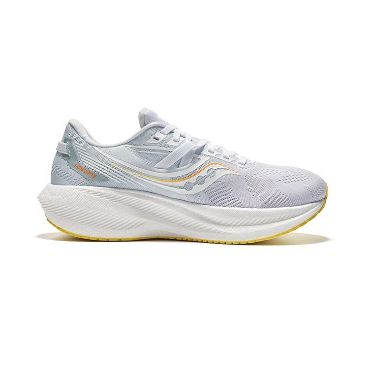 SAUCONY Triumph 20 Comfortable Shock Absorption Slip Resistant Durable Low Top Marathon Running Shoes Unisex Running Shoes Platinum S20759-81