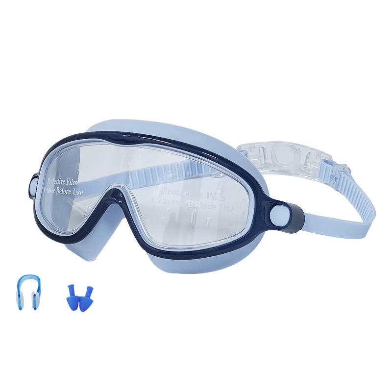 High-Definition, Anti-Fog, Waterproof Swimming Goggles with Earplugs for Adults