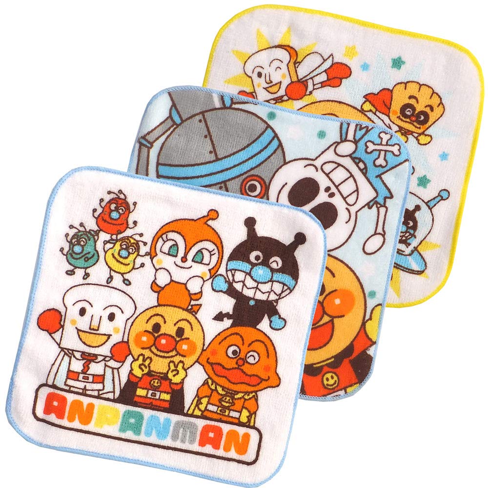 Salonje Anpanman Mini Towel Set 3-Piece
